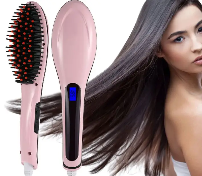 Гребінець-випрямляч для волосся електричний (Hair Straightener HQT-906) - фото 2