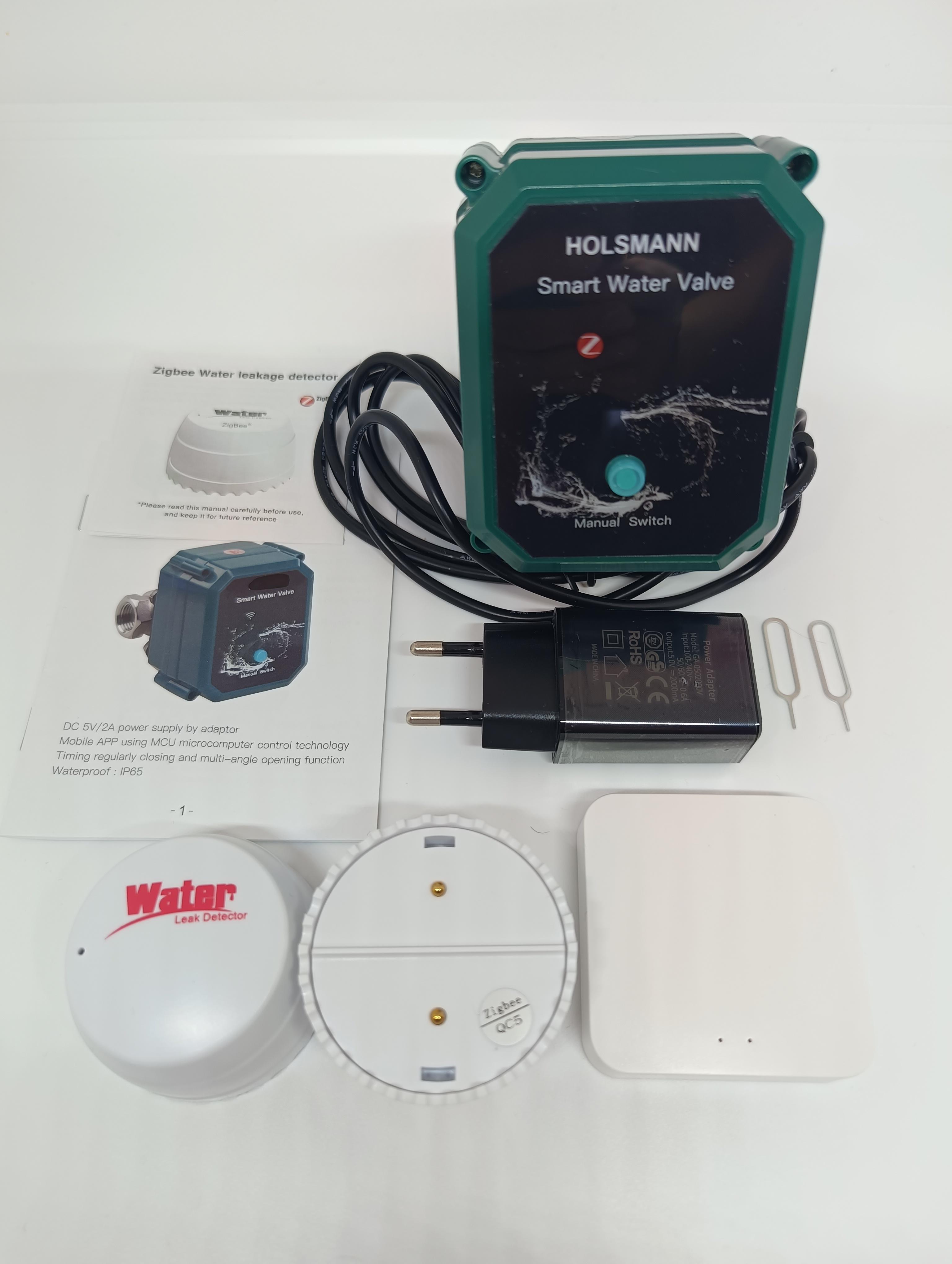 Умная система защиты от потопа Zigbee Water Stop беспроводная 3/4" (3909)