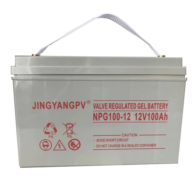 Акумулятор гелевий JINGYANGPV GEL 12V 100 Аh 41,5х18х26,6 см до 4000 циклів корпус з ABS (opt-16536)