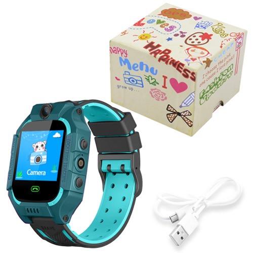 Смарт-годинник дитячий Xo Baby Smart Watch Q19 з GPS-трекером та SIM-картою Зелений з блакитним - фото 6