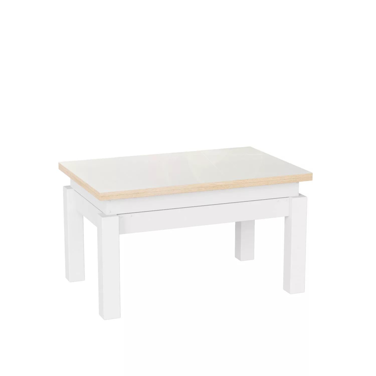 Журнальный стол-трансформер Art in Нead B-Fly Glass ламинированное ДСП/дерево/стекло Дуб сонома/Белый (TB10130100111)