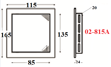 Ревизионный люк АirRoxy 10/15 без замка Белый (02-815А) - фото 5