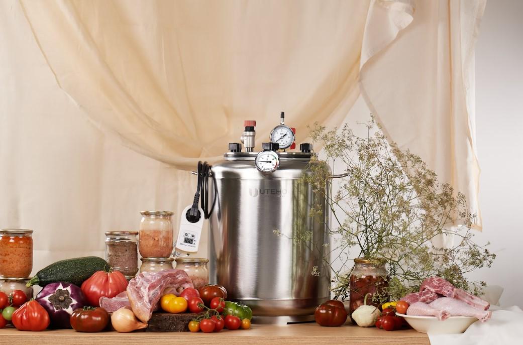 Автоклав для консервирования электрический UTEHO А60 electro 85 л 60 банок/0,5 л (842698219) - фото 6 Автоклав для консервирования электрический UTEHO А60 electro 85 л 60 банок/0,5 л (842698219) - фото 6