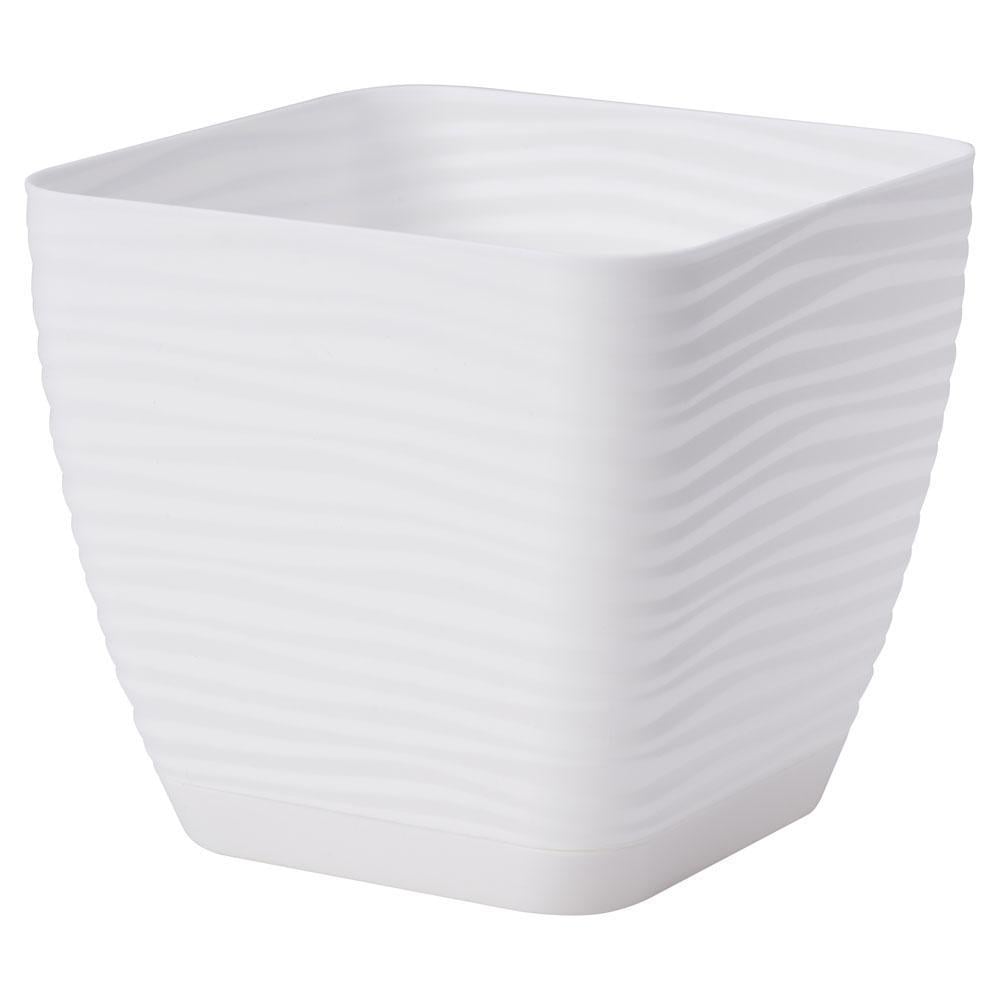Горшок для цветов Form-Plastic Sahara mini kwadro-13 1,3 л Белый (3610-011)