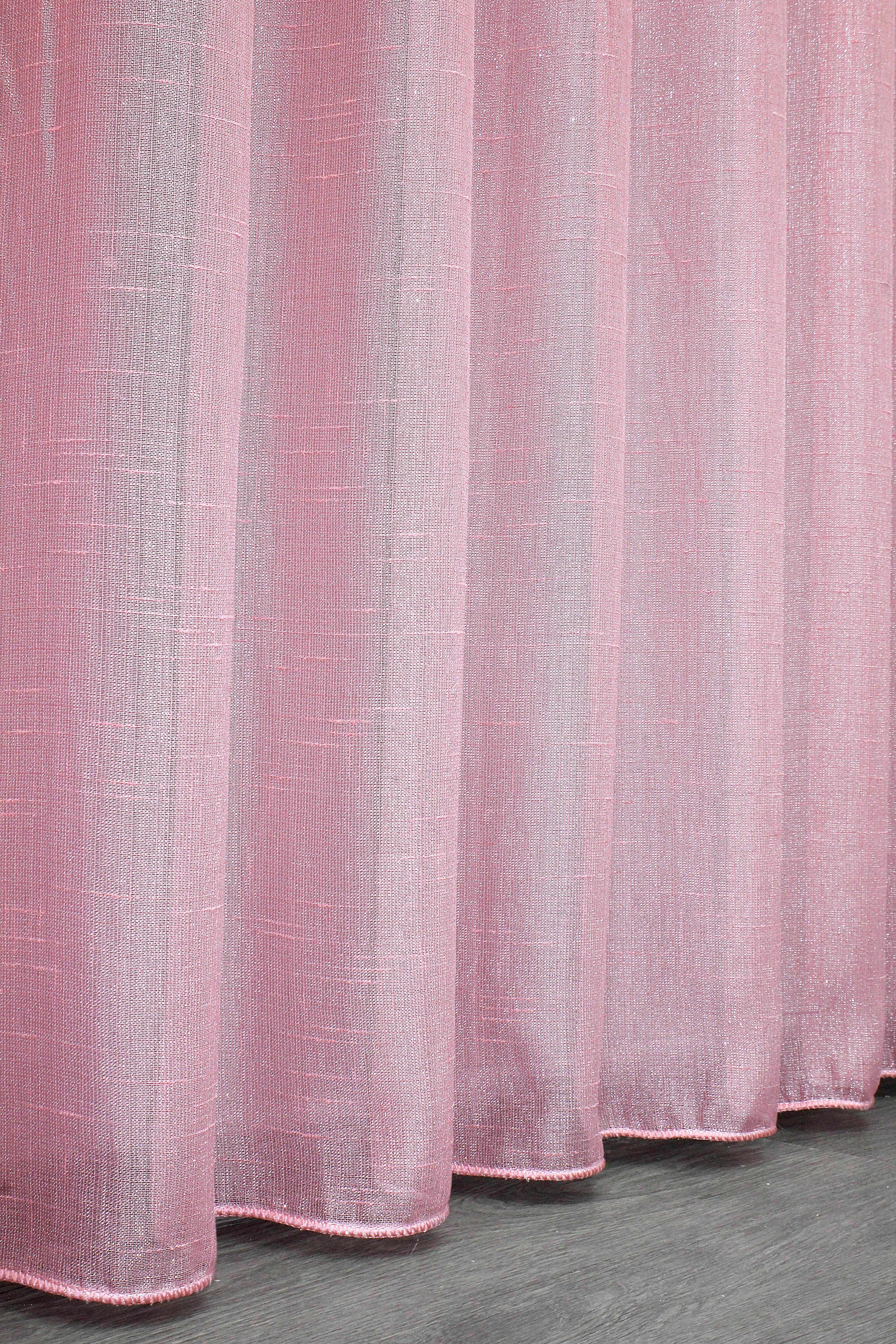 Тюль VR-Textil 1302т Батист с люрексовой нитью 400х270 см Розовый (42-0165) - фото 8