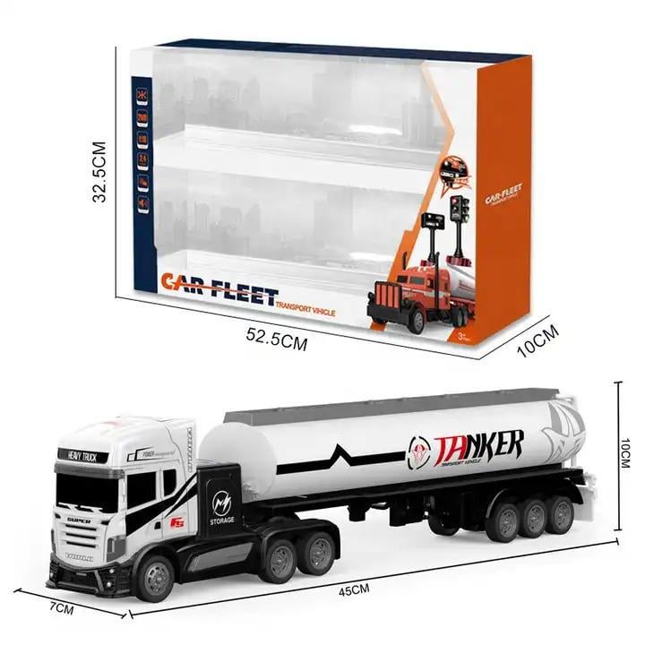 Грузовик на радиоуправлении с дорожными знаками 1:16 Белый (13916002) - фото 4 Грузовик на радиоуправлении с дорожными знаками 1:16 Белый (13916002) - фото 4