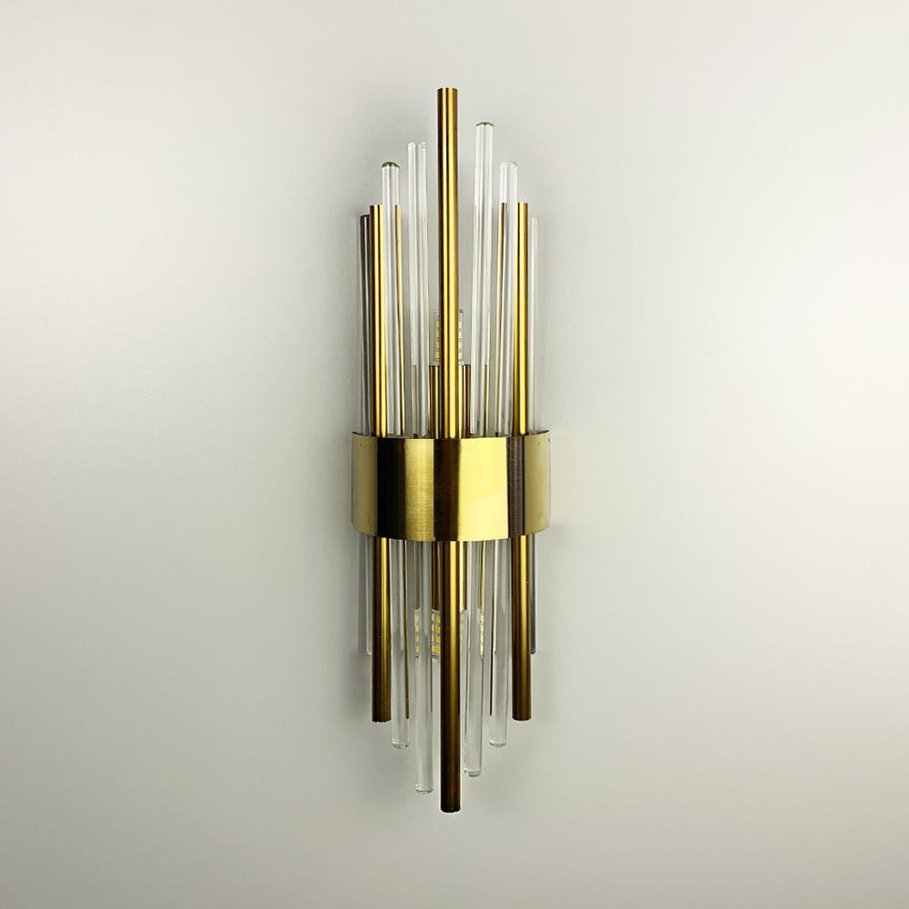 Бра Empire с прозрачными и металлическими трубочками (W 18B-100х350)