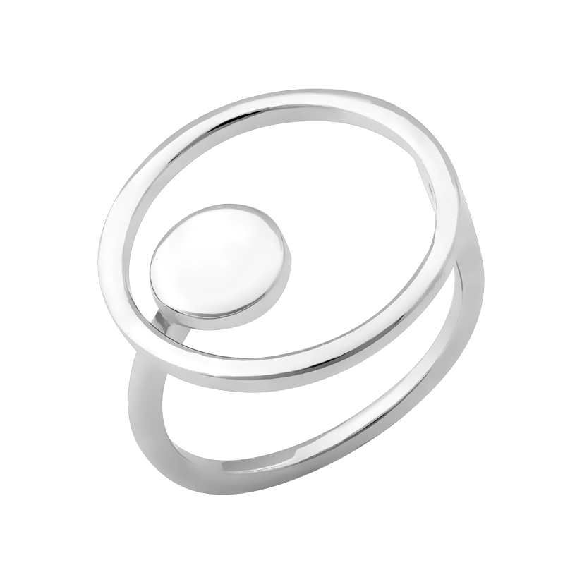 Кольцо серебряное тематическое Солнечная система без камней р. 18