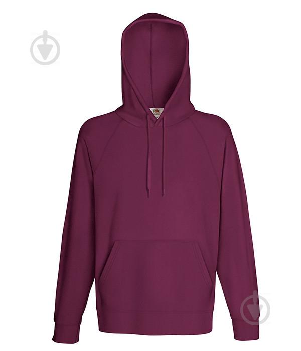 Худи Fruit of the Loom Lightweight hooded sweat M Бордовый (062140041M)