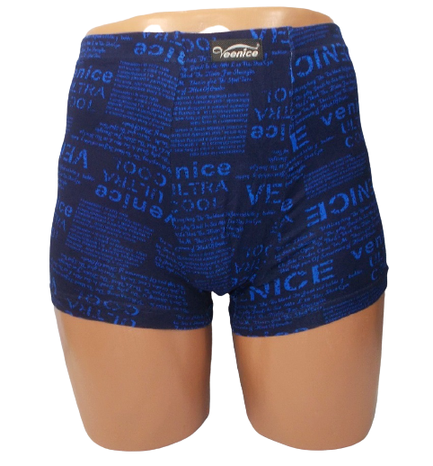 Трусы боксеры Veenice 10075 3XL Черный/Синий