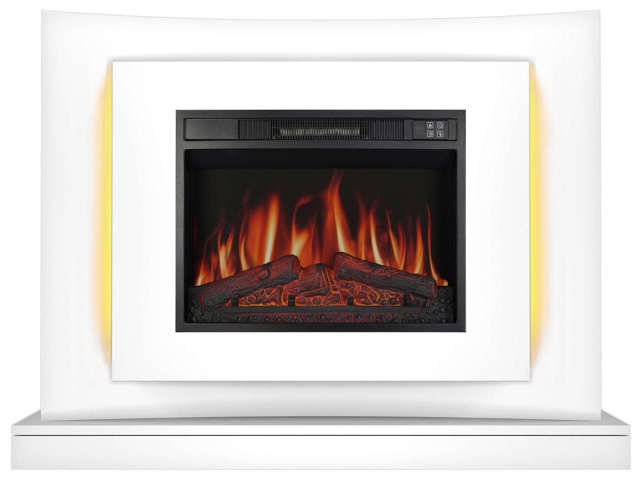 Электрокамин ArtiFlame Lucca AF23S с LED подсветкой Белый (2505149917)