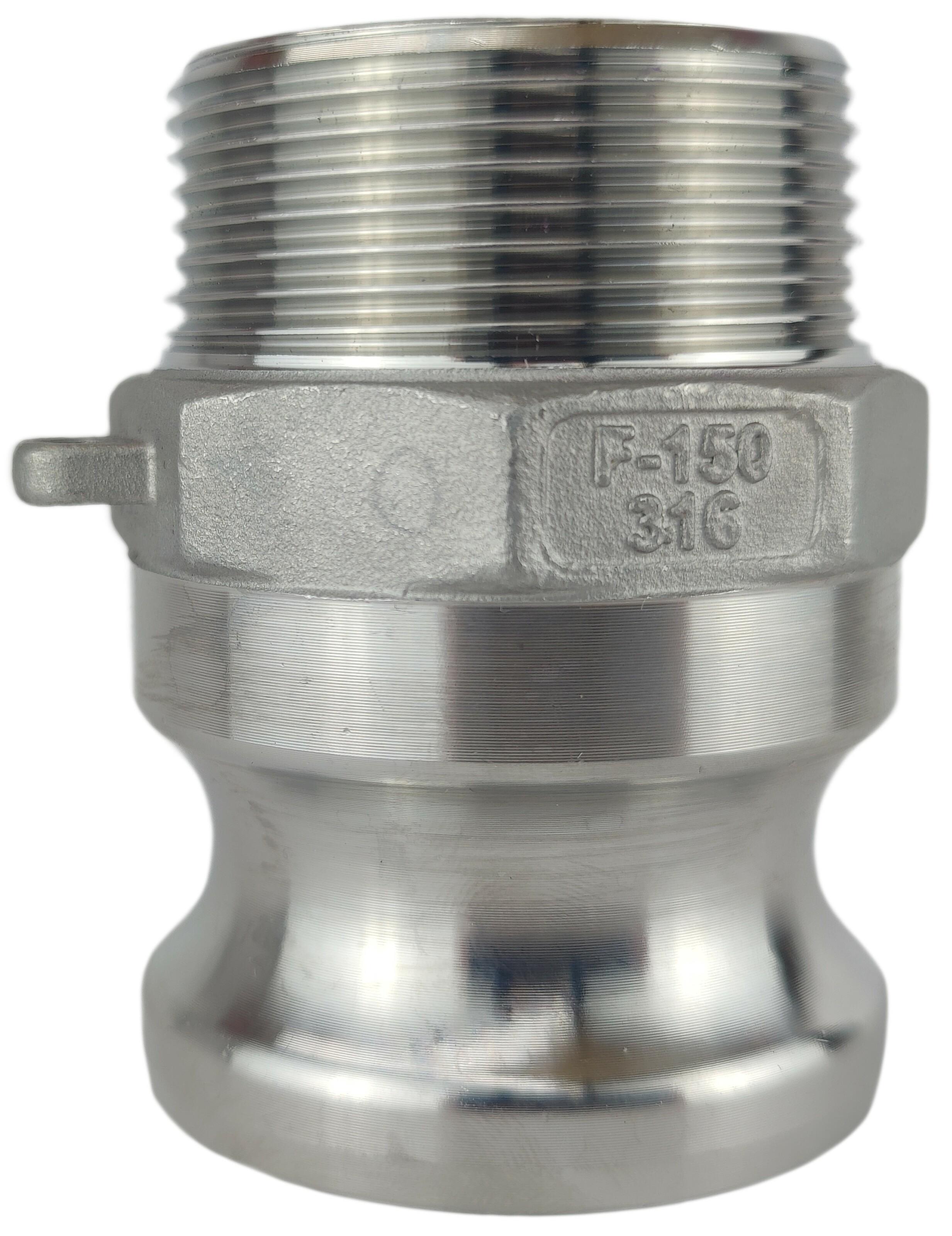 Ниппель camlock тип F с наружной резьбой BSPP ШРЗ нержавеющая сталь F-150 1 1/2" (50252024)