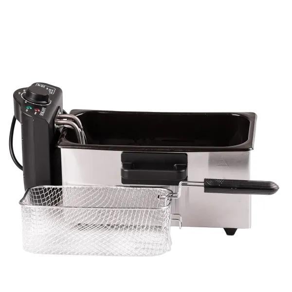 Фритюрниця з захистом від перегріву Sokany WJ-800 металевий корпус 3,5 л 2000 Вт (WJ800)