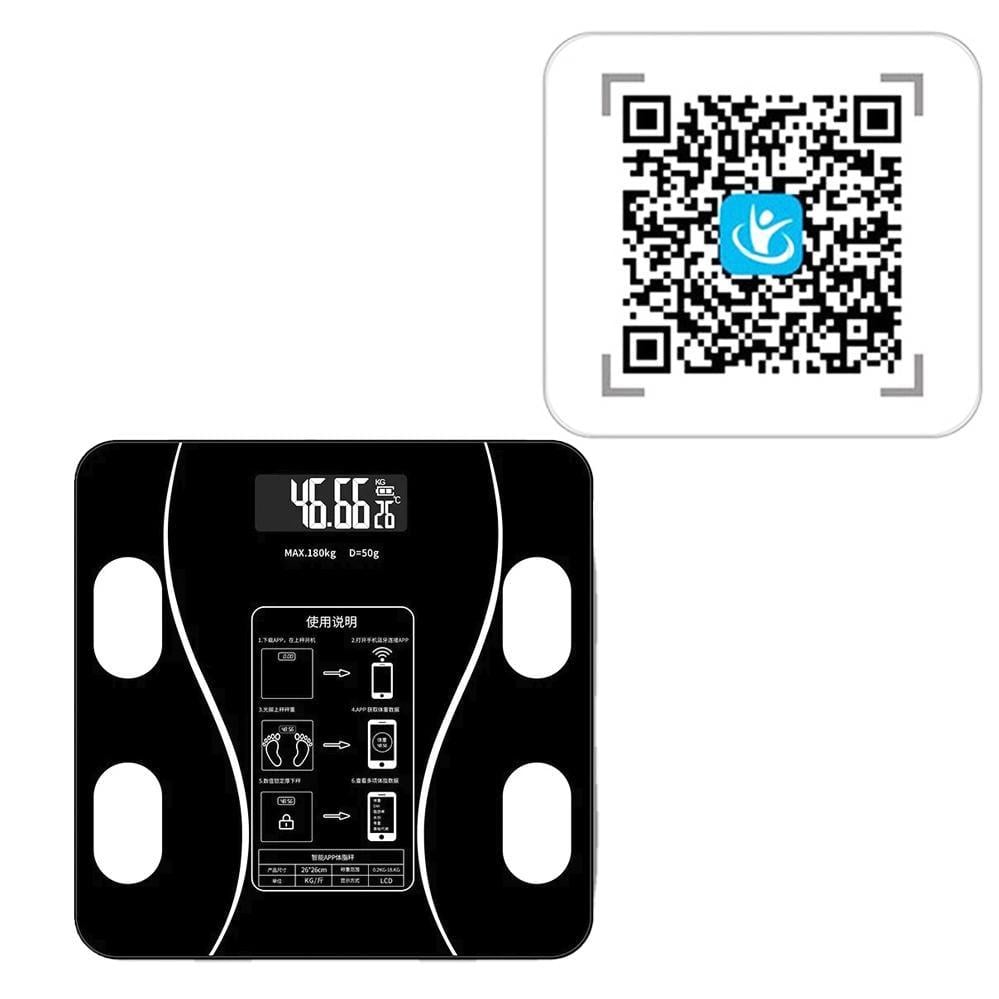 Розумні підлогові ваги Bluetooth Чорний (120.707) - фото 6 Розумні підлогові ваги Bluetooth Чорний (120.707) - фото 6