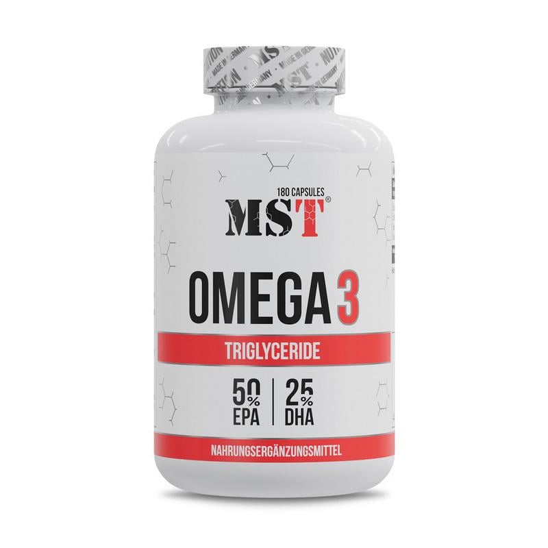 Омега-3 MST Omega 3 Triglyceride концентрат 75% 1000 мг EPA 500 мг DHA 250 мг 180 капс.