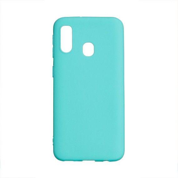 Чехол накладка SMTT для Samsung M305 Galaxy M30, A3050 Galaxy A40s бирюзовый