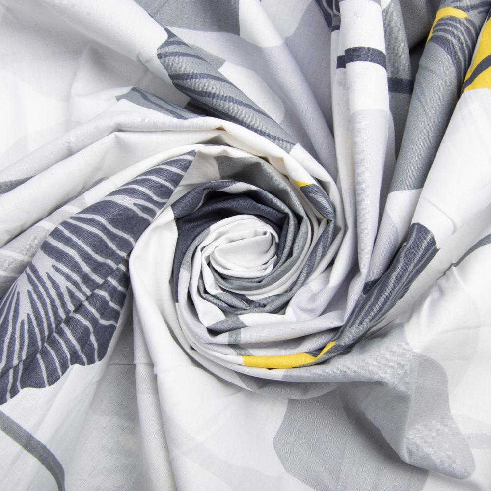 Ткань бязь ранфорс для постельного белья Цветок 2,4 м (23839)