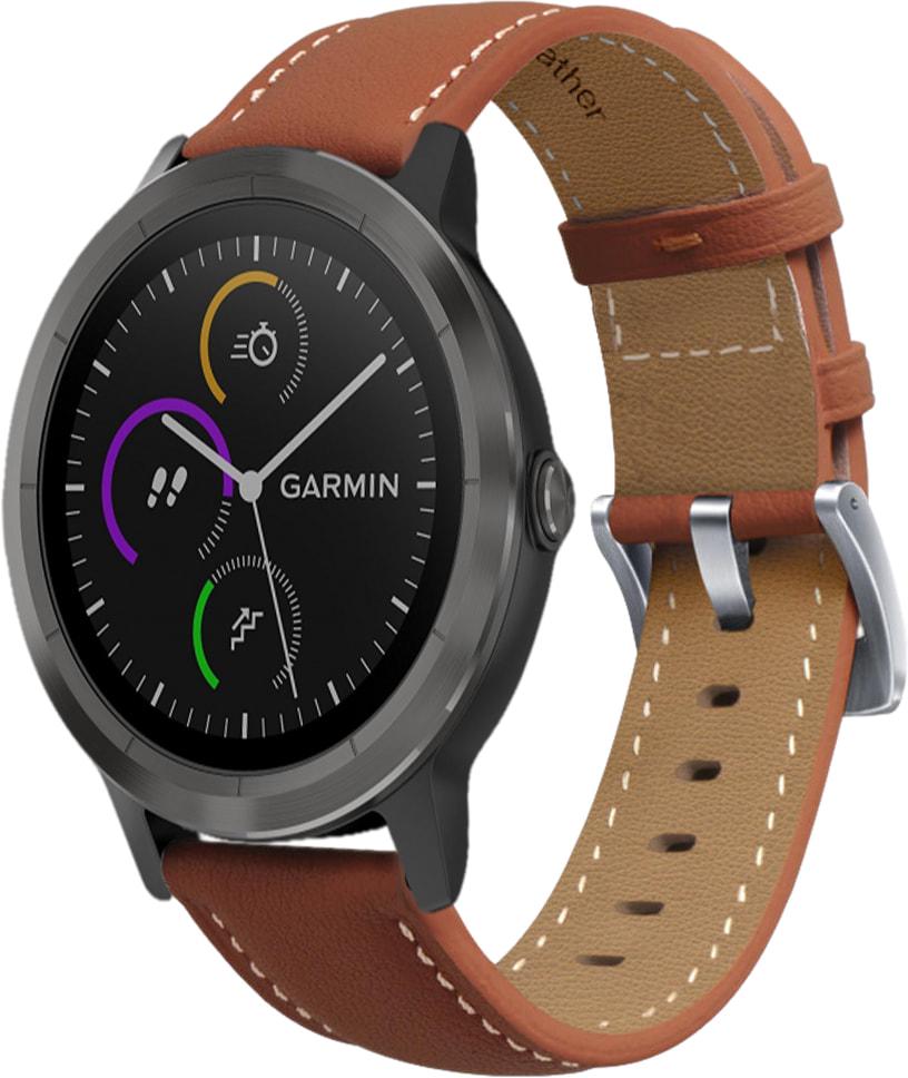 Ремешок кожаный Folsa для Garmin Vivoactive 3 Brown (31511-30)