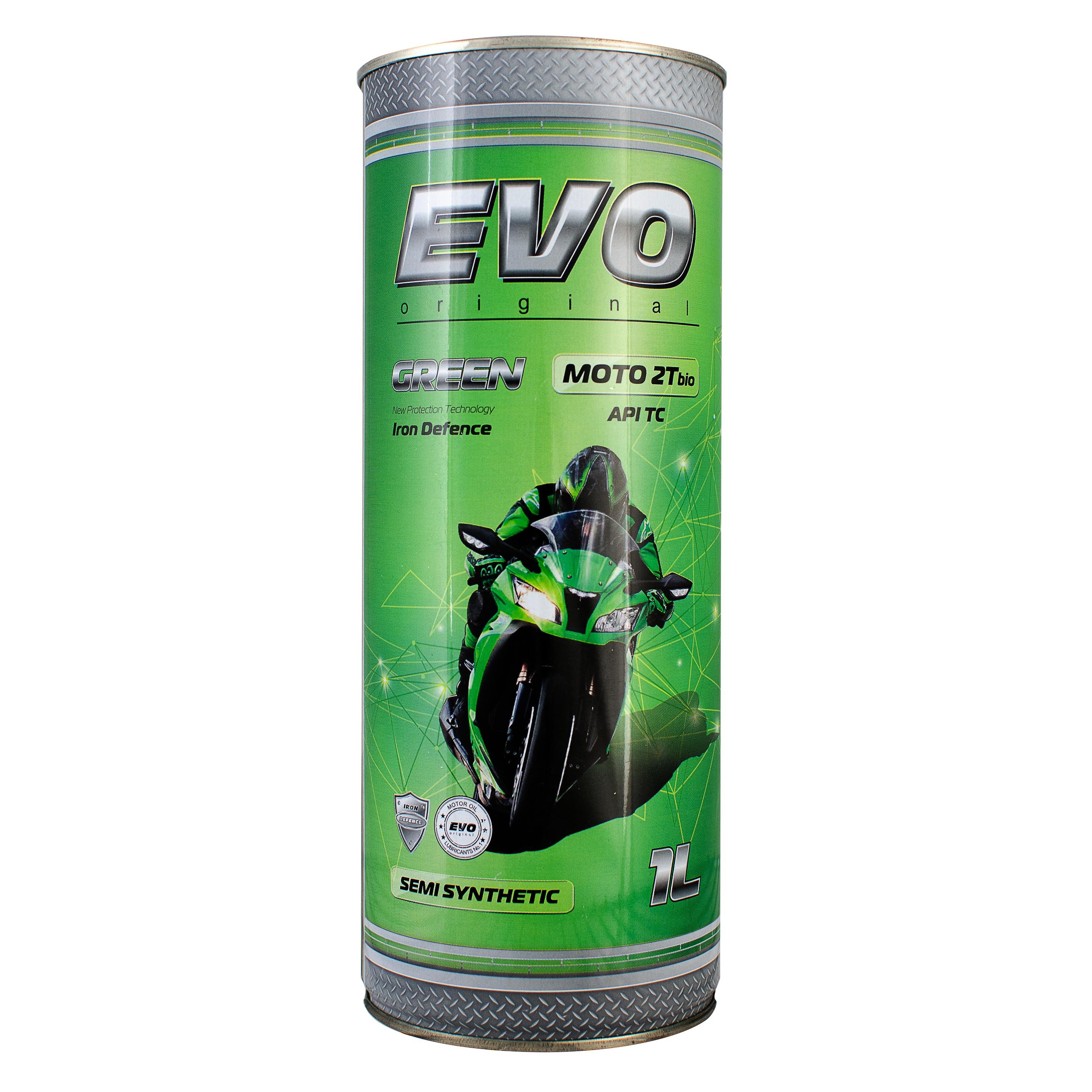 Олива моторна EVO MOTO 2T BIO GREEN 1 л