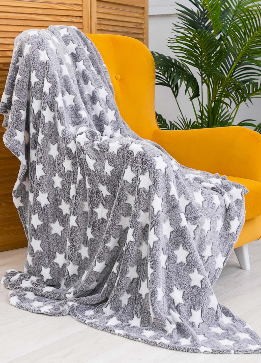 Покрывало велюровое с рисунком 180х200 см (1003-8)