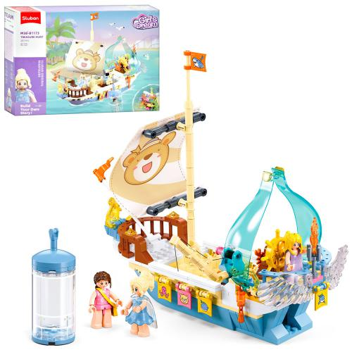 Конструктор детский SLUBAN M38-B1173 Корабль 287 детали 27 см (M38-B1173/08,70)