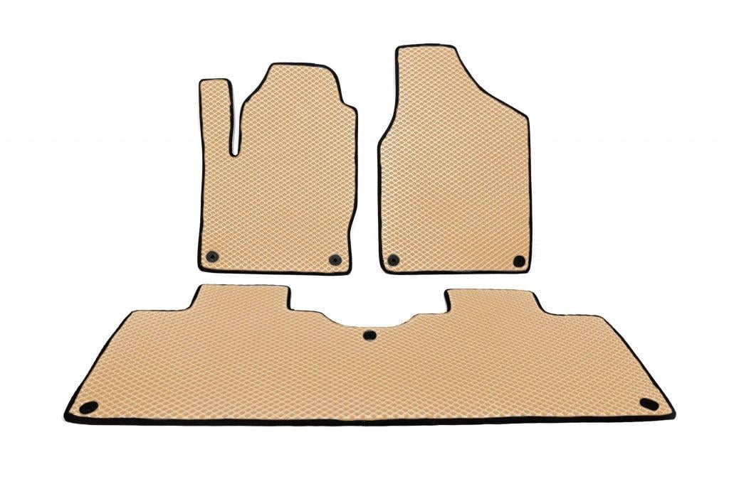 Автоковрики Digital Designs для Volkswagen Sharan 7M8/7M9/7M6 1995-2010 г. 3 шт. Бежевый (1607486464)