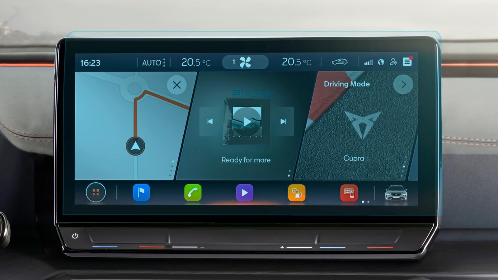 Захисне скло Pixsel гібридне матове на монітор Cupra FORMENTOR 12,2“ 2020