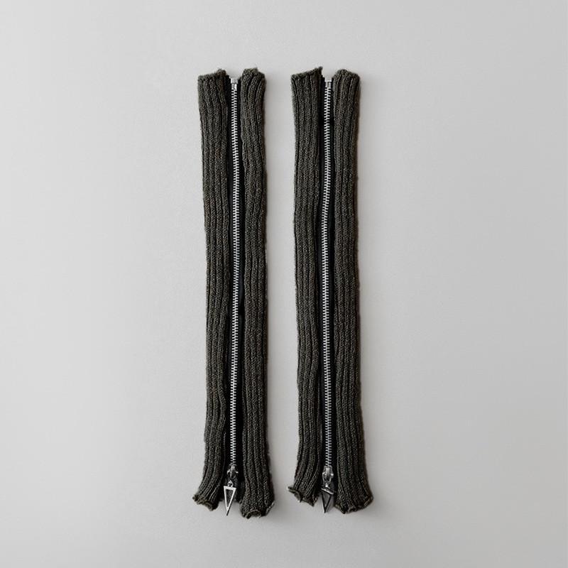 Гетри на блискавці в рубчик One size Темно-сірий (2333) - фото 3 Гетри на блискавці в рубчик One size Темно-сірий (2333) - фото 3