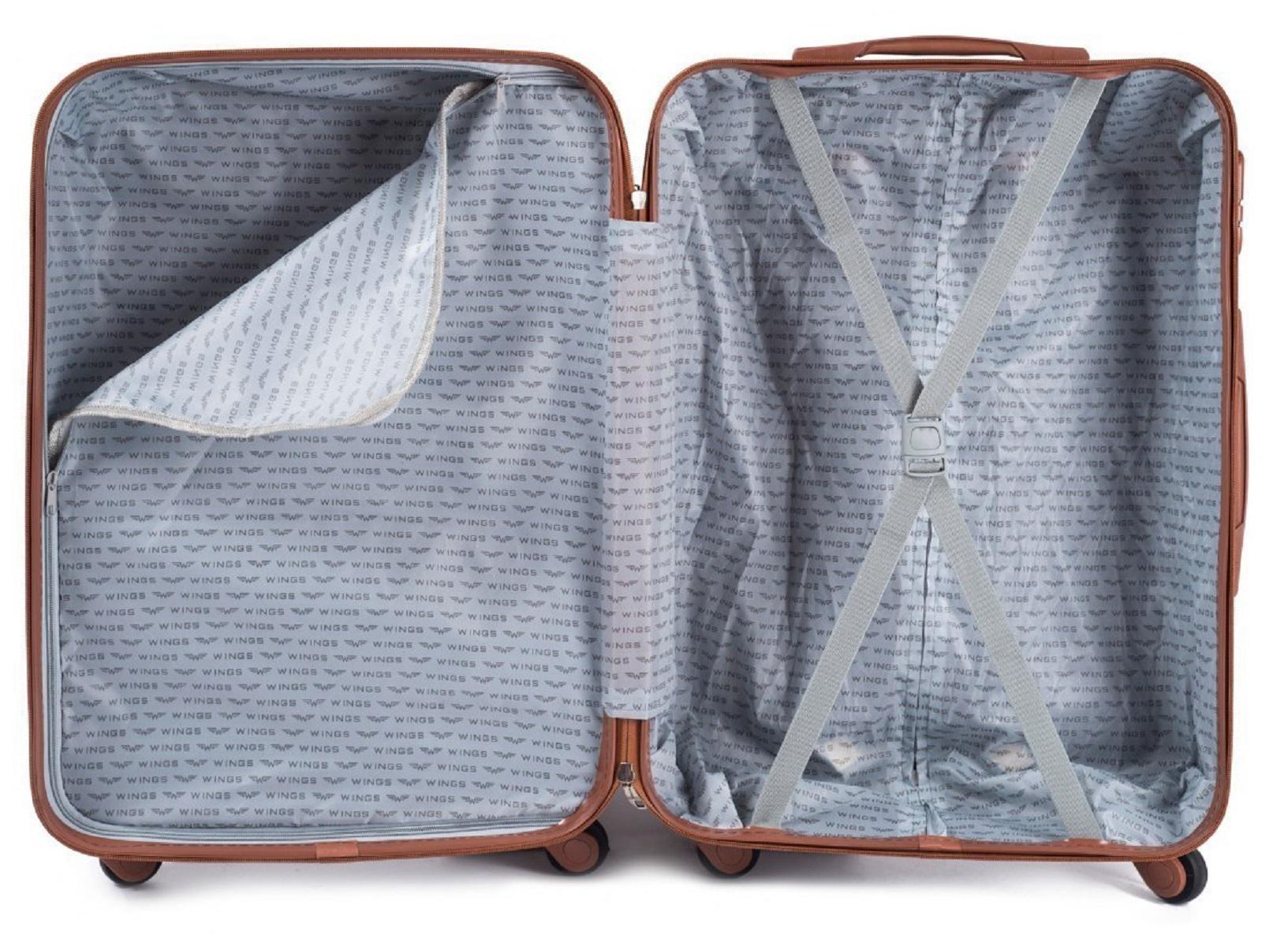 Чемодан пластиковый WINGS 402 средний Бордовый Wp00435 - фото 3 Чемодан пластиковый WINGS 402 средний Бордовый Wp00435 - фото 3