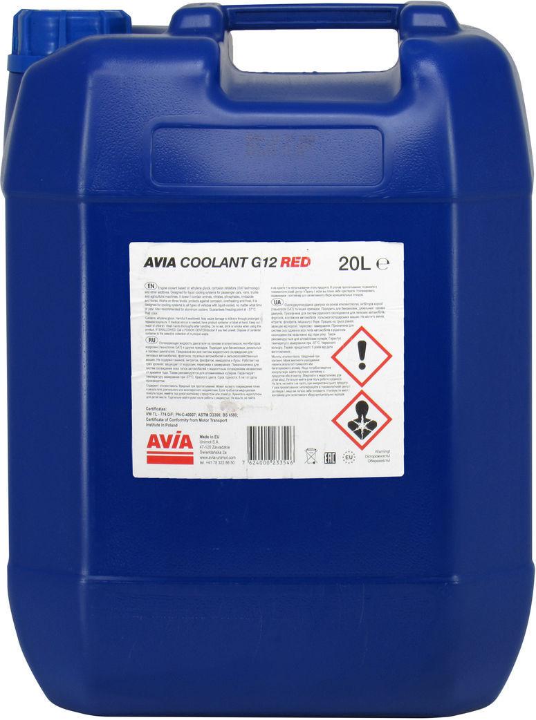 Антифриз Avia G11 от -35 до +108 20 л Red (0100543)