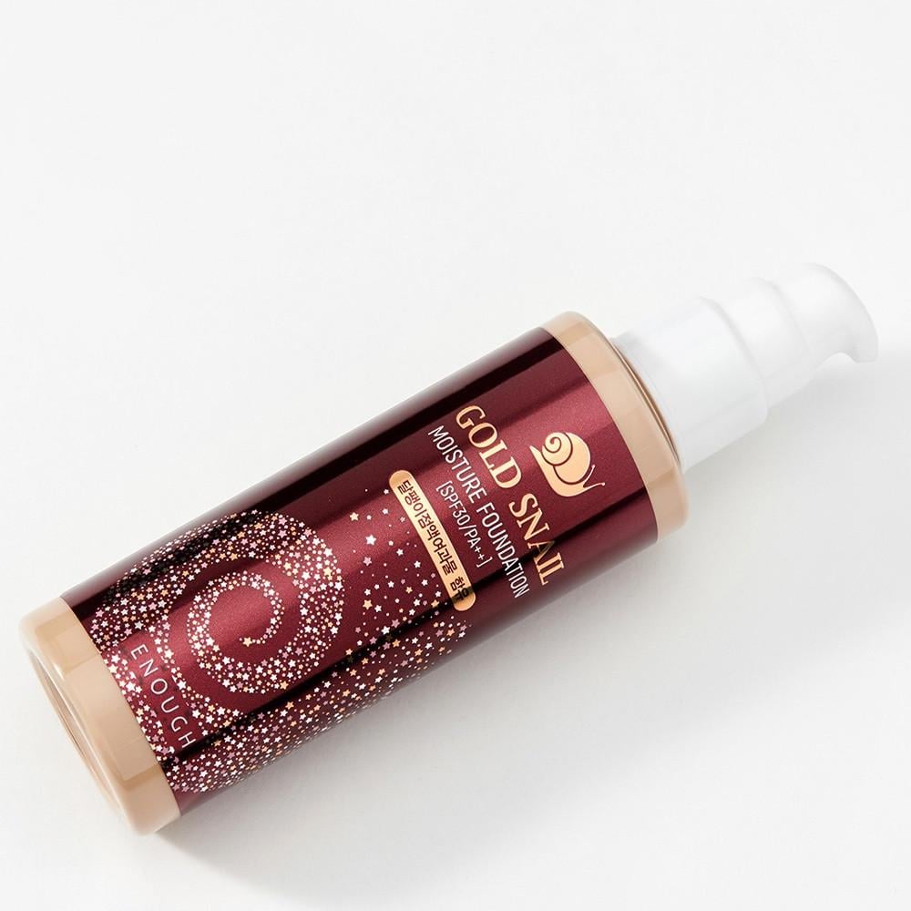 Тональний крем омолоджувальний із муцином равлика Enough Gold snail moisture foundation 100 мл №21 Натуральний бежевий (1487485525) Тональний крем омолоджувальний із муцином равлика Enough Gold snail moisture foundation 100 мл №21 Натуральний бежевий (1487485525)