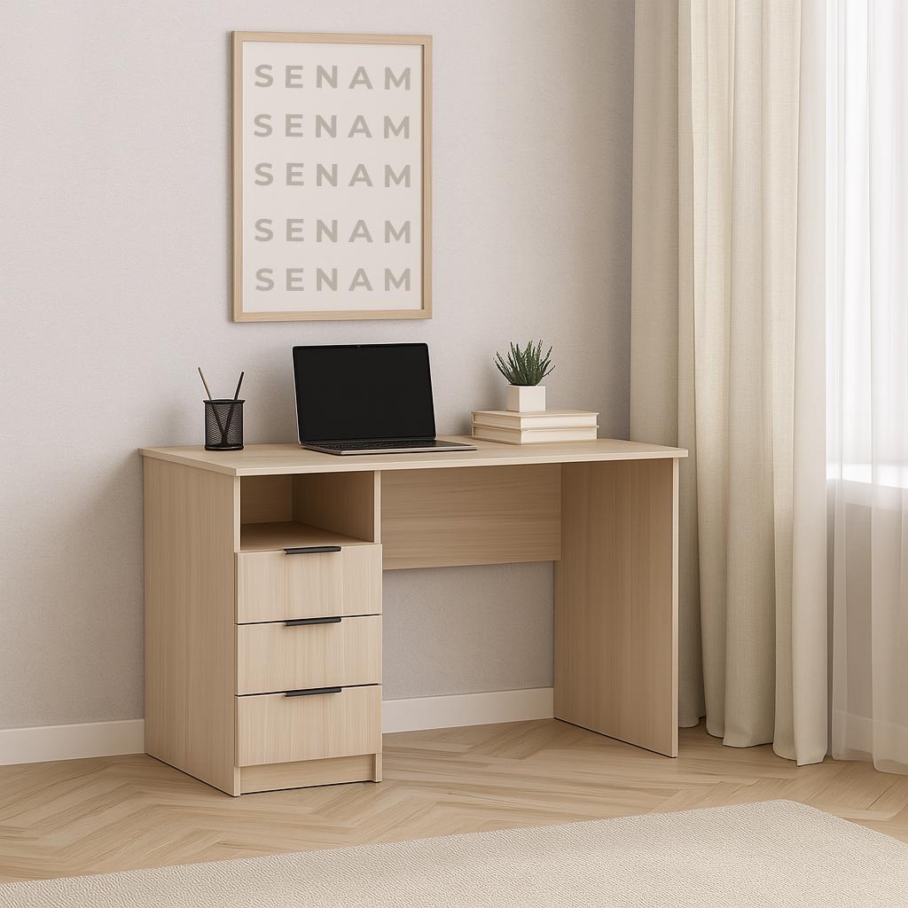 Стол письменный СП1 3Я SENAM 750х1100х500 мм ДСП Дуб Молочный - фото 1