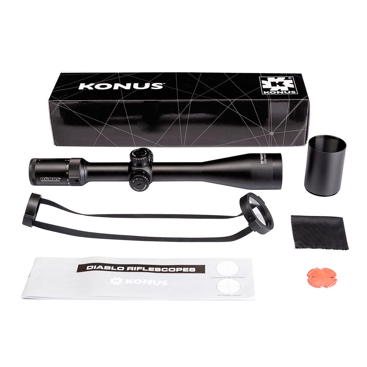 Оптичний приціл KONUS DIABLO 6-24x50 1/2 MIL-DOT IR (2537375425) - фото 5 Оптичний приціл KONUS DIABLO 6-24x50 1/2 MIL-DOT IR (2537375425) - фото 5