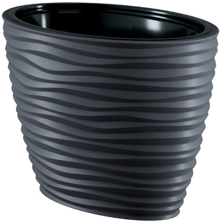 Горшок для цветов Form-Plastic Сахара Элипс овальный 56 л 40х60 см Антрацитовый (7752762897) Горшок для цветов Form-Plastic Сахара Элипс овальный 56 л 40х60 см Антрацитовый (7752762897)