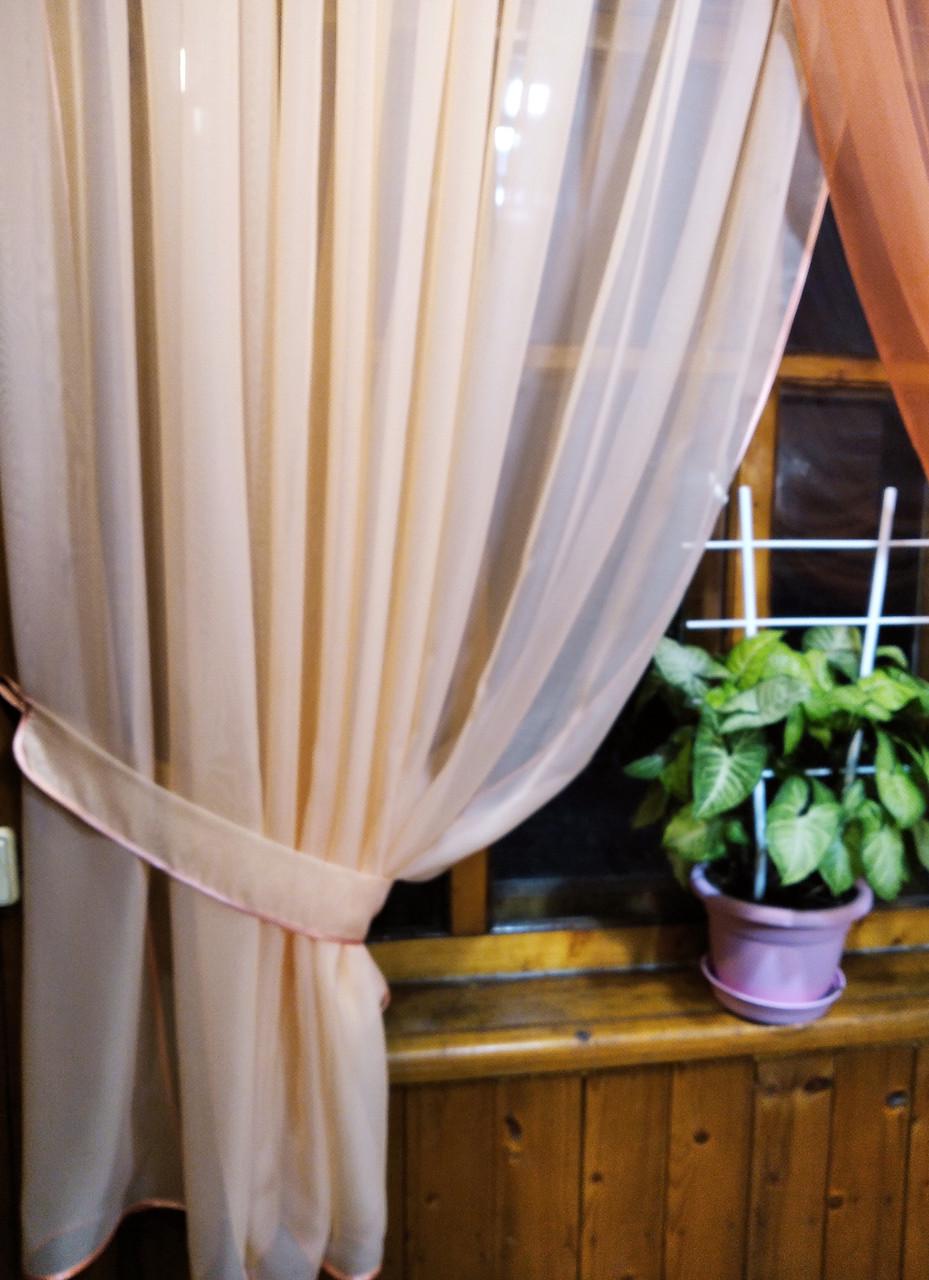 Занавеска кухонная Ясмина Персиковый (1566078881) - фото 4 Занавеска кухонная Ясмина Персиковый (1566078881) - фото 4