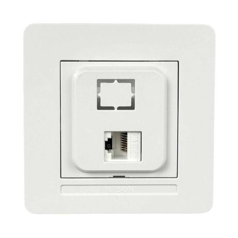 Розетка Nilson Selene комп'ютерна CAT5e RJ45 Білий (23111044)