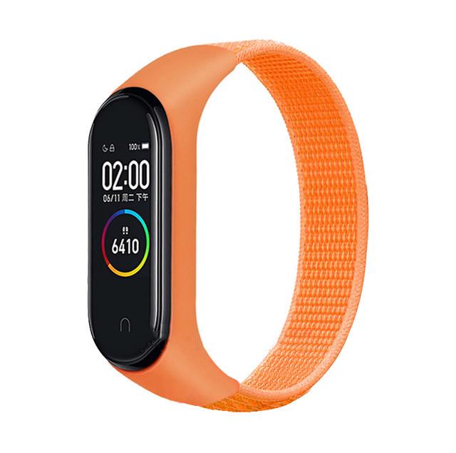 Ремінець Nylon Style BeCover для Xiaomi Mi Smart Band 5 Orange (705427)