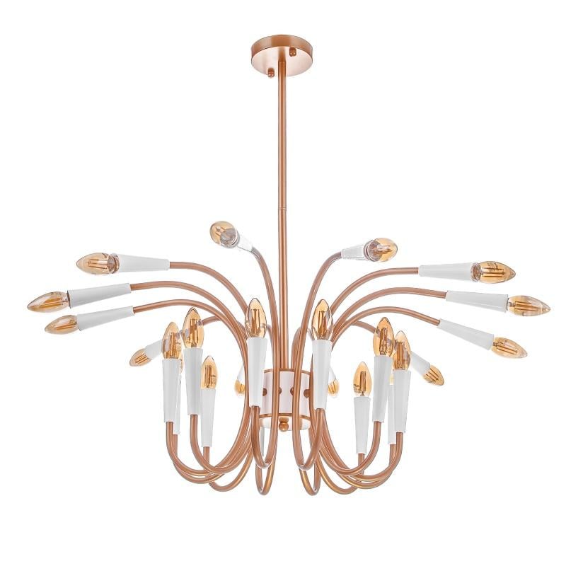 Люстра стельова павук лофт Brille BL-527S/24 E14 WH/G