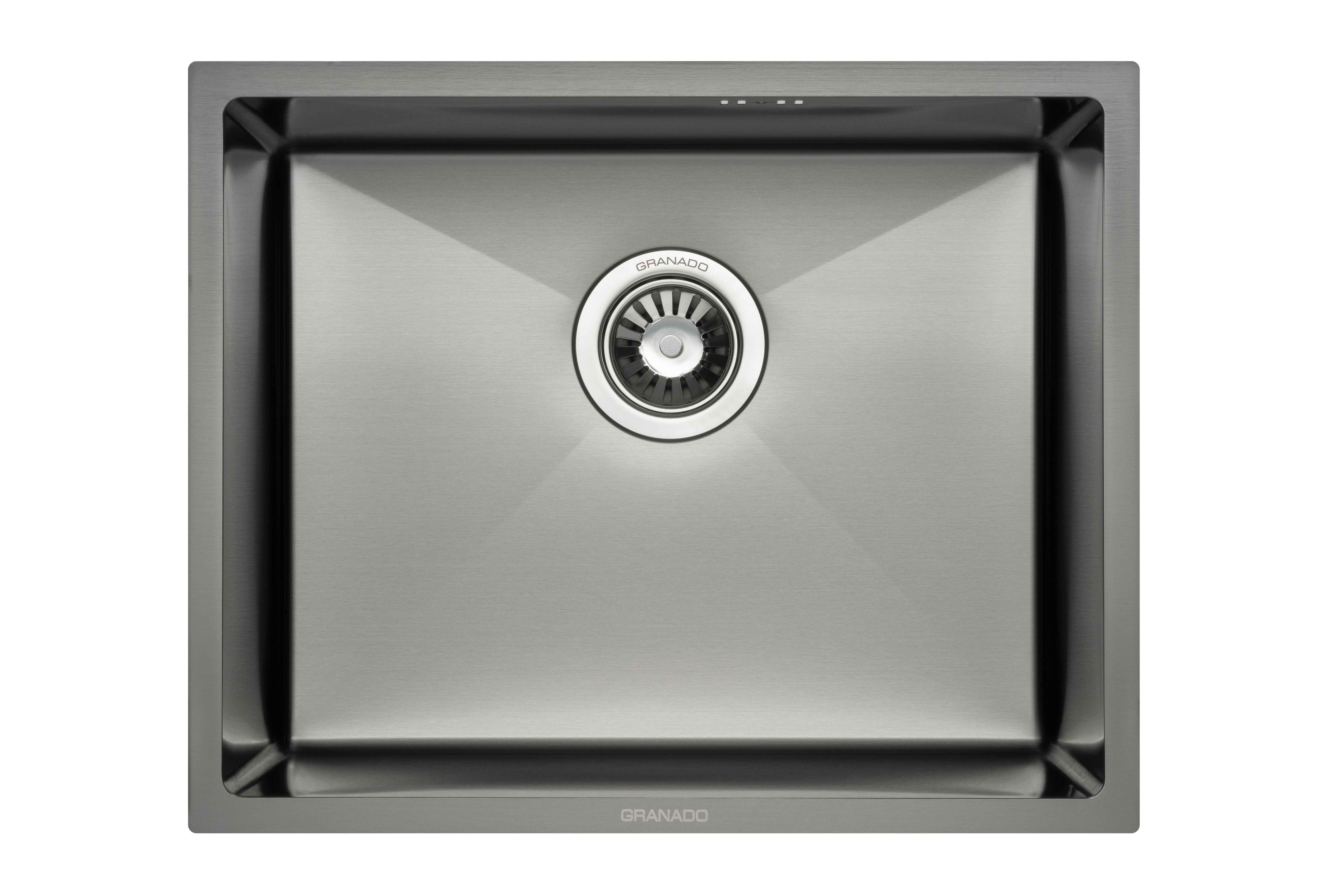 Мойка для кухни Granado Under top Max Steel S201 53х43х22 см Black