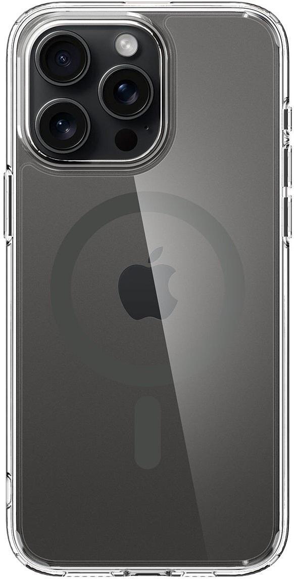 Чехол накладка для телефона Spigen Ultra Hybrid MagFit для Apple iPhone 15 Pro Прозрачный/Графит (ACS06716)