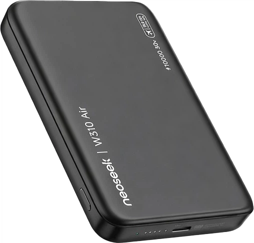 Батарея портативная Neoseek Ultra-Thin Magnetic W310 Air 33W 10000 mAh iPB1007s Titanium Black (34467950)