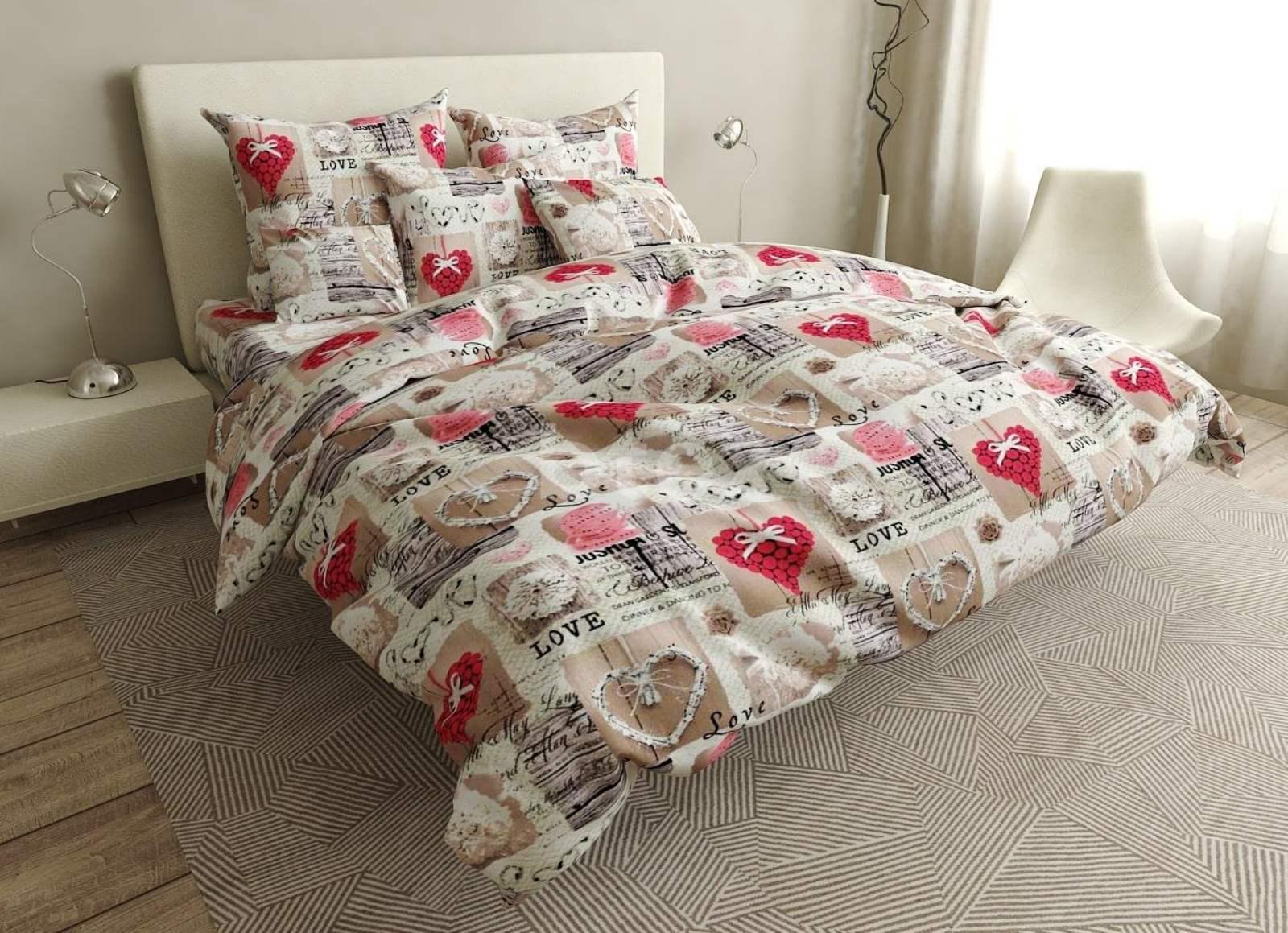 Комплект постельного белья Vital-Textile Бязь Голд Люкс евро 200x220 см (BLe-№132)