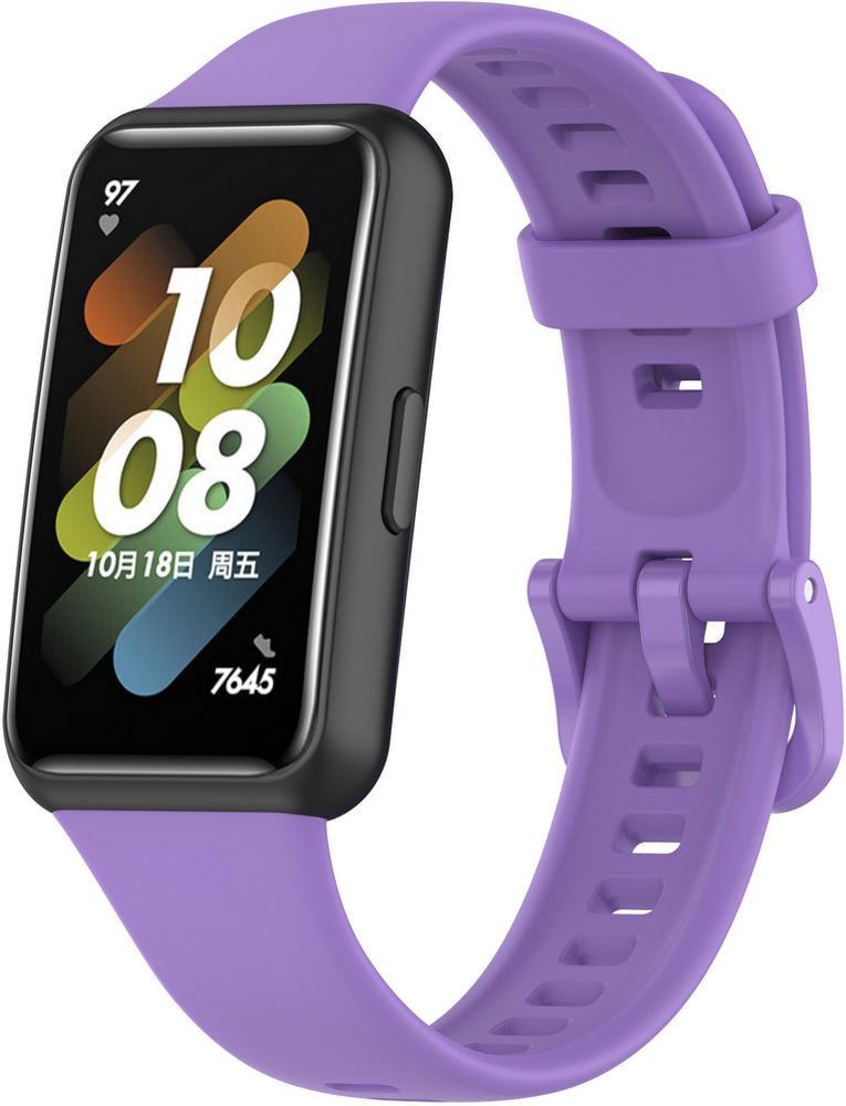Ремешок Jsota для Huawei Band 7 силиконовый Lilac (28086-3B)