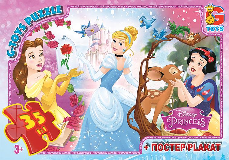 Пазли G-Toys "Принцеси Дісней" 35 деталей (PD83)