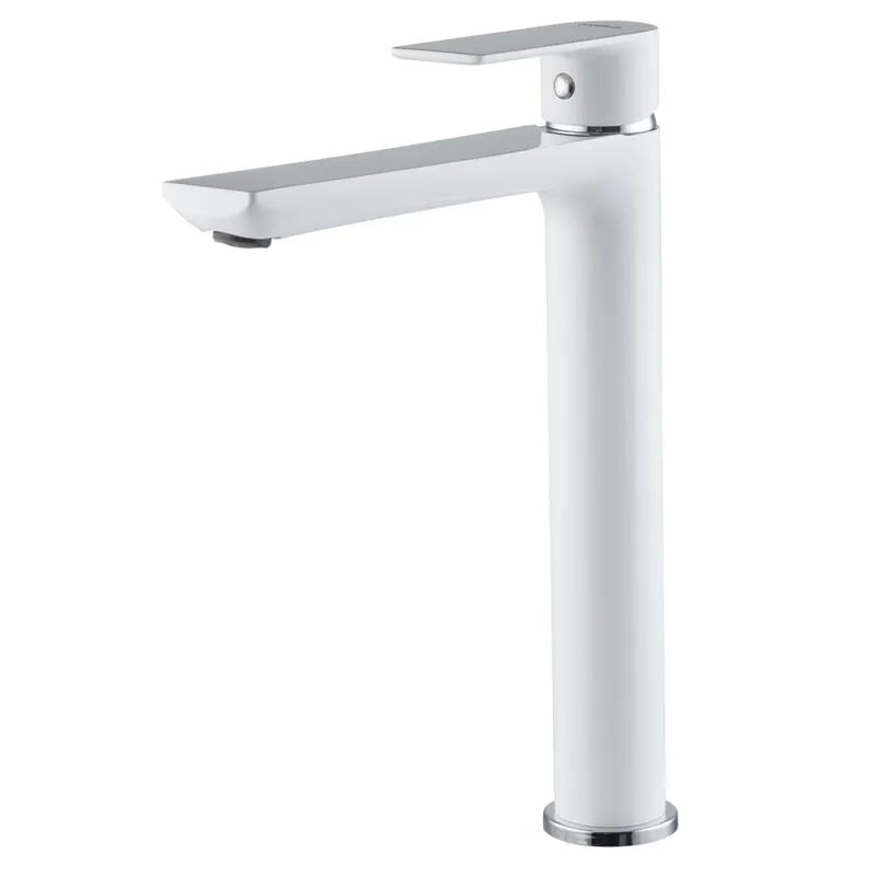 Змішувач для умивальника Haiba Alex 001 High White/Chrome (HB9564)