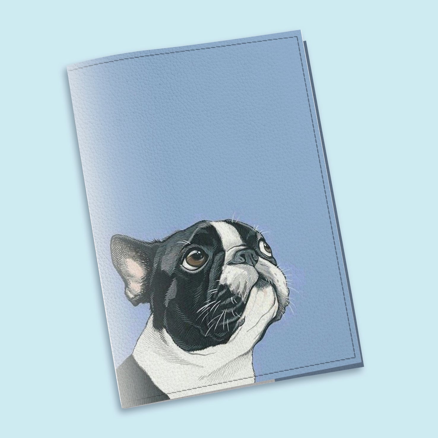 Обложка на паспорт The cover Французский Бульдог 9,6x13,3 см (912013)