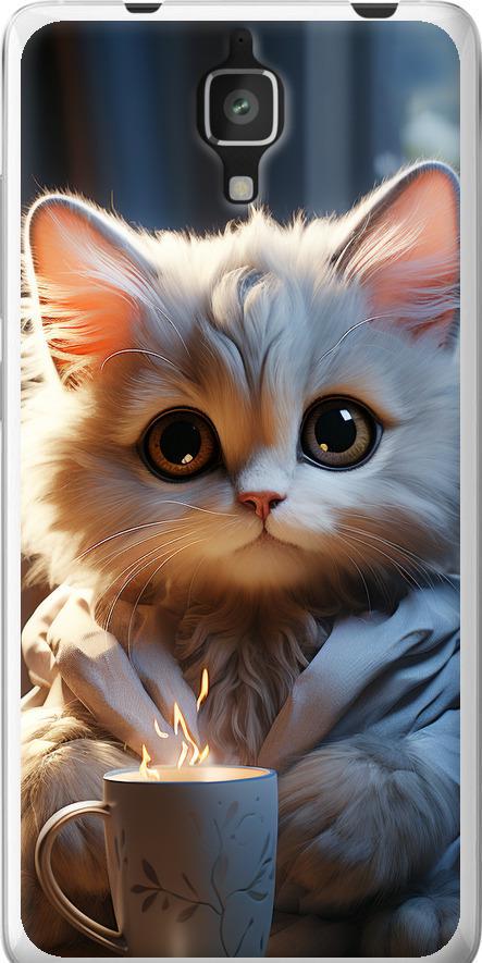 Чехол на Xiaomi Mi4 White cat (5646t-163-42517)