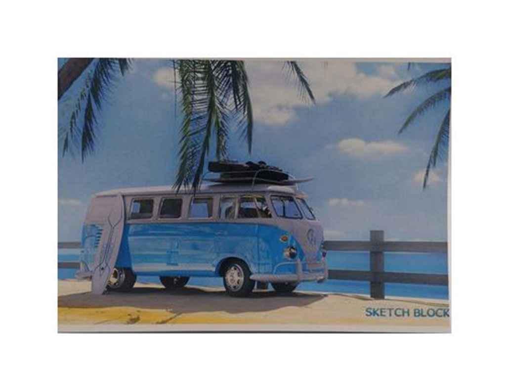 Альбом для малювання Офорт 24 арк. на скобі 120 г/м A4 АА4224 Серфінг (901315)