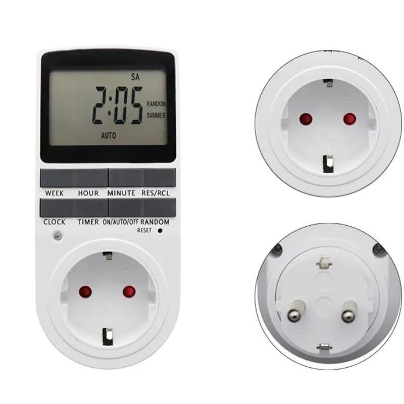 Розетка с таймером включения и выключения Timer Socket KWE-TM02-EU 8747 (020470) - фото 2