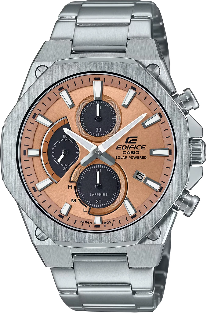 Мужские наручные часы Casio Edifice EFS-S570D-5AUEF Casio Collection на солнечной батарее с сапфировым стеклом и водозащитой 100 м (3100234215)